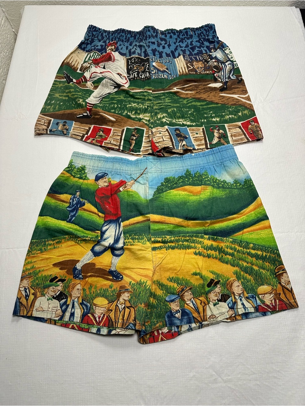 VTG River Sharpe Adventures Cotton Shorts Large Golf Baseball
